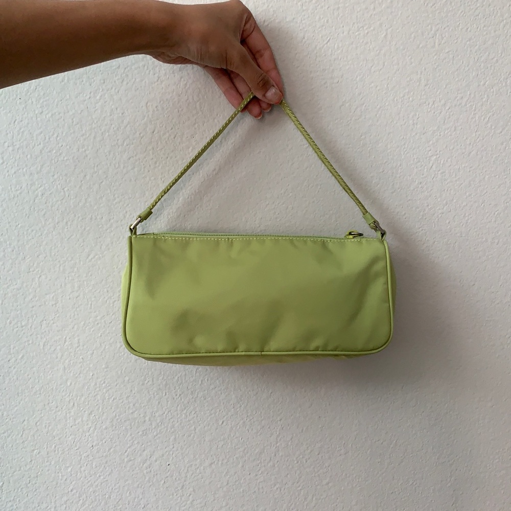 —SOLD Prada Green Nylon Mini Baguette Bag - Picture 2 of 7